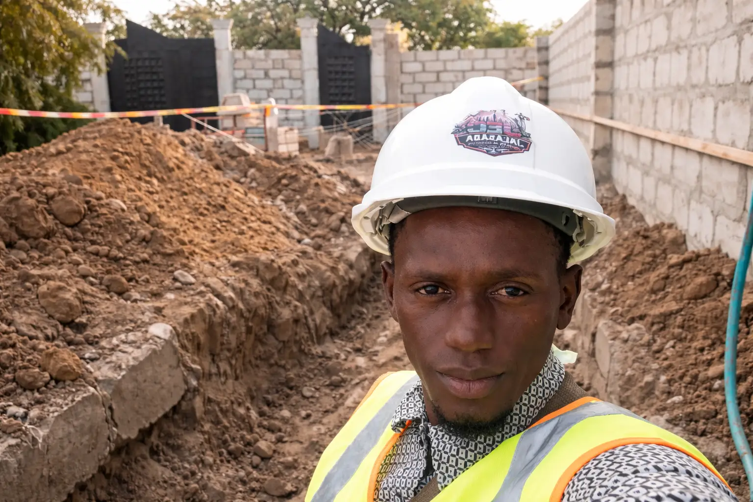 Project management and site supervision by Jalasaba Engineering and Construction at an active building site.